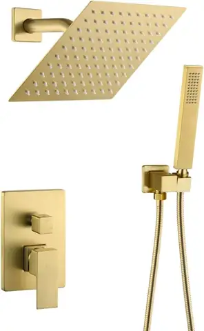 Brushed Gold Shower Faucet Set… — Photo 1