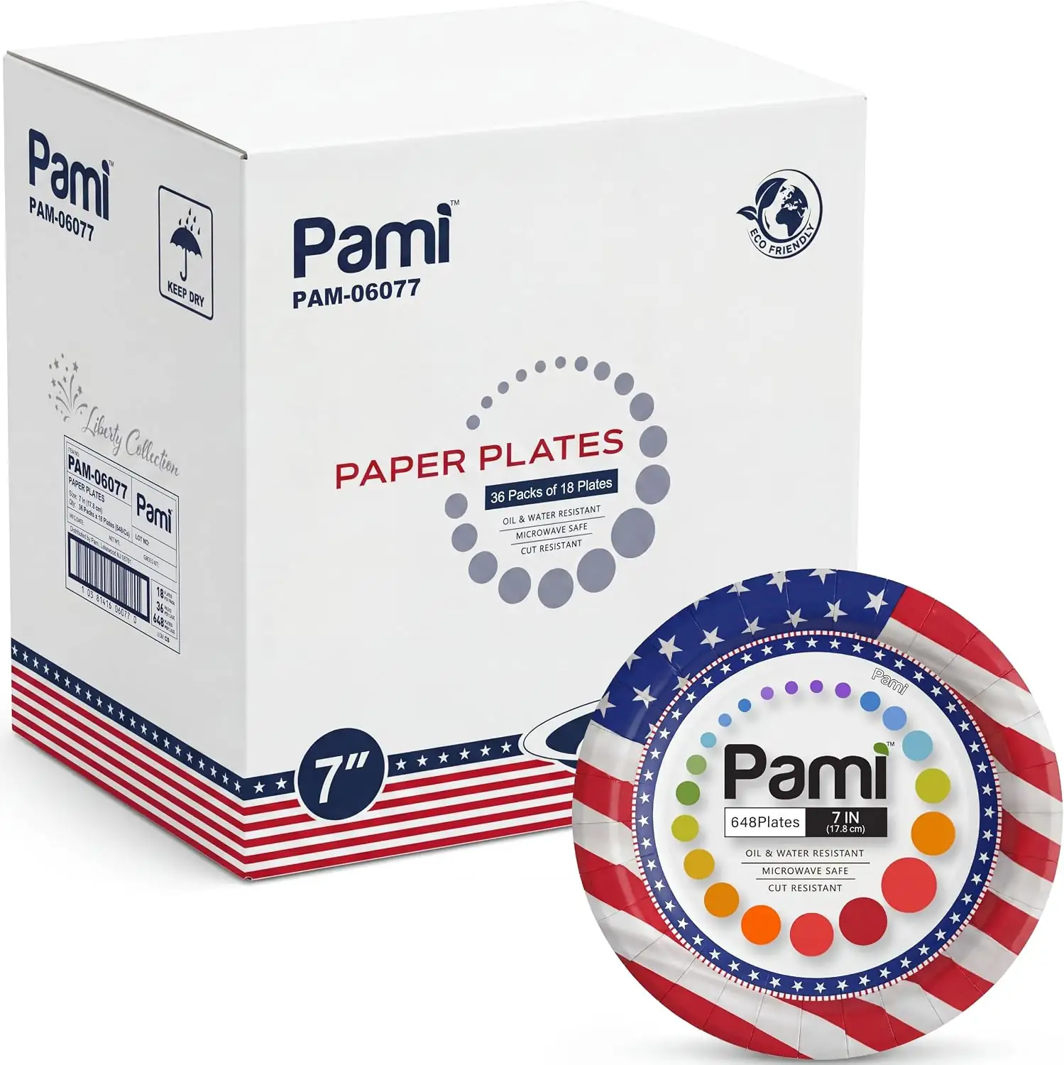 PAMI Patriotic Paper Plates 7… — Photo 1