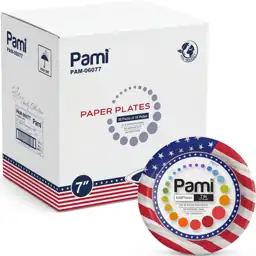 PAMI Patriotic Paper Plates 7… — Photo 1