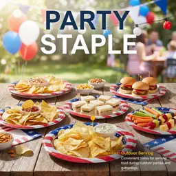 PAMI Patriotic Paper Plates 7… — Photo 2