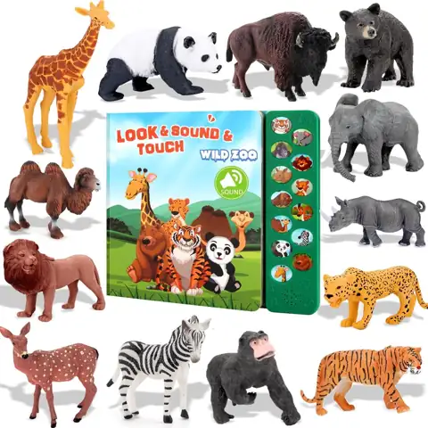 Tudoccy Safari Animals Figures Toys… — Photo 1