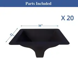 20PCS Black Downspouts for Under… — Photo 2