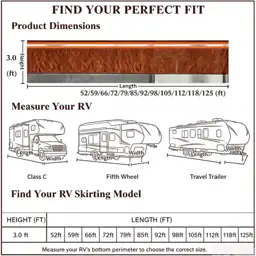 Insulated RV Skirting 16m/52ft with… — Photo 2