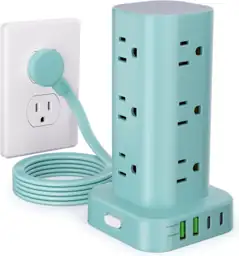 6FT Power Strip Tower Surge… — Photo 1