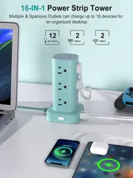 6FT Power Strip Tower Surge… — Photo 2