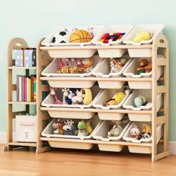 Toy Storage Organizer: Wooden Bookshelf… — Photo 1