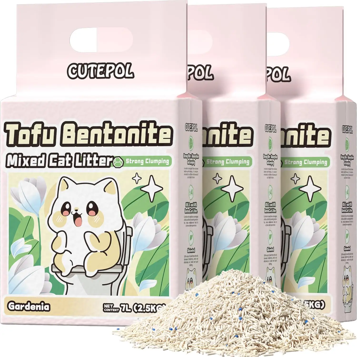 Clumping Cat Litter Tofu Mixed,Flushable… — Photo 1