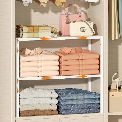 ThreeHio 2-Pack Stackable Closet Organizers… — Photo 1