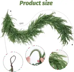 Artificial Norfolk Pine Garland, 2… — Photo 2