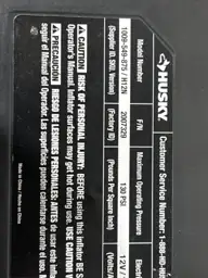 Husky 12-Volt Inflator — Photo 7
