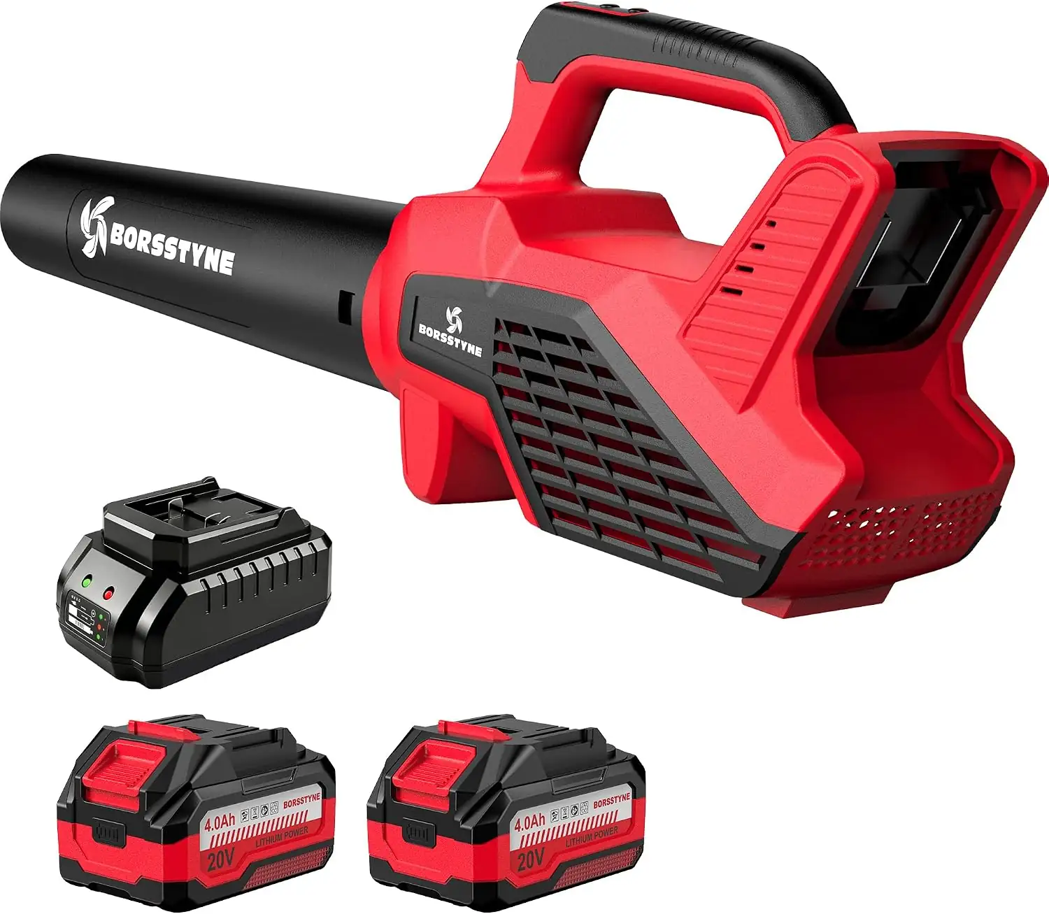 750CFM Leaf Blower Cordless with Battery and Charger for Lawn Care-Red ...