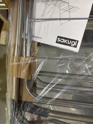 Sakugi Clothes Drying Rack, Foldable 2-Level with 55.5