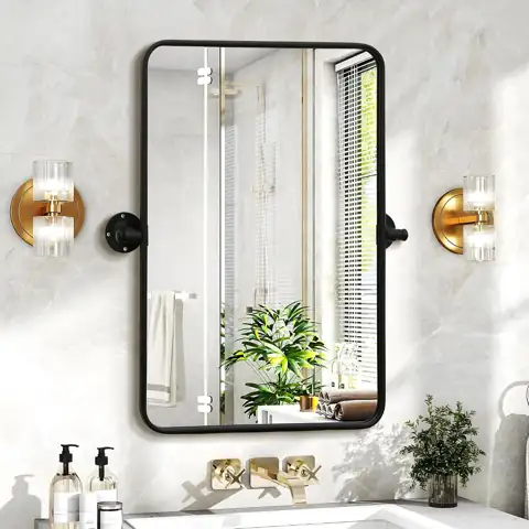Besdomus Bathroom Pivot Wall Mirror:… — Photo 1