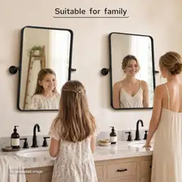 Besdomus Bathroom Pivot Wall Mirror:… — Photo 2