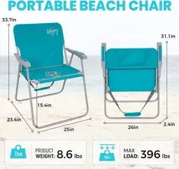 #WEJOY Folding Beach Chairs for… — Photo 2