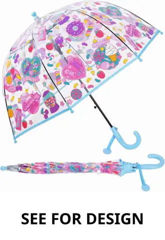 decalsweet Kids Umbrella Clear Bubble… — Photo 1