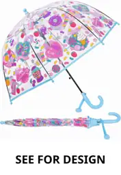 decalsweet Kids Umbrella Clear Bubble… — Photo 1
