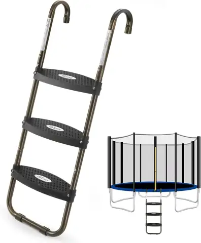 HBTower 3-Step Trampoline Ladder with… — Photo 1