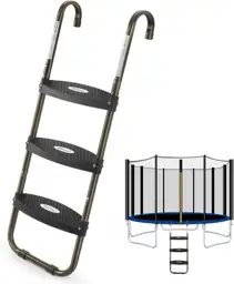 HBTower 3-Step Trampoline Ladder with… — Photo 1