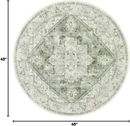 LIVEBOX Sage Green Round Rug… — Photo 2