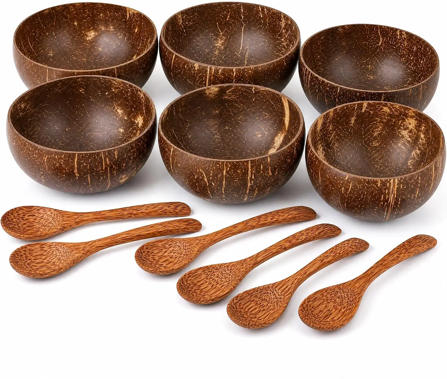 ZENFUN 6 Pack Coconut Bowls… — Photo 1