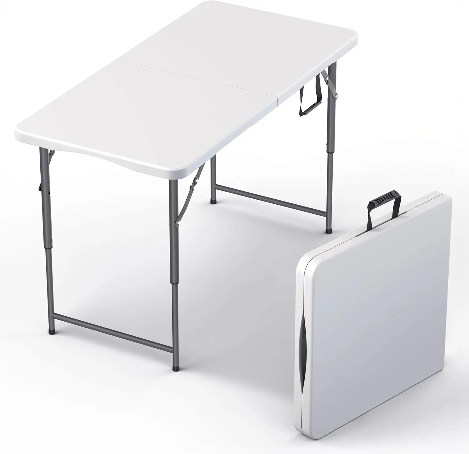 4 ft Foldable Table, Adjustable… — Photo 1
