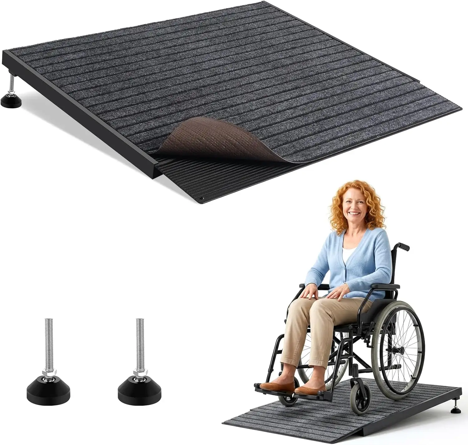 Adjustable Height Aluminum Threshold Ramp,… — Photo 1