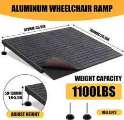 Adjustable Height Aluminum Threshold Ramp,… — Photo 2