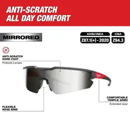 Safety Glasses with Mirror Anti-Scratch… — Photo 2