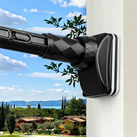 Adjustable Shower Curtain Rod Black… — Photo 1
