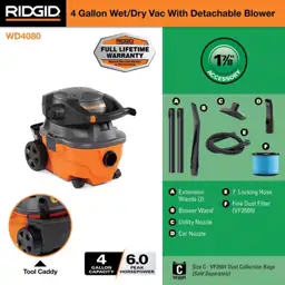 RIDGID 4-Gallon 6.0 Peak HP… — Photo 2