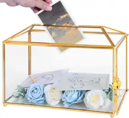 Glass Lockable Wedding Card Box,… — Photo 1