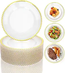 Clear Charger Plates Bulk 50Pcs,… — Photo 1