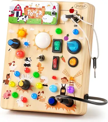 Joyreal Wooden Busy Board for… — Photo 1