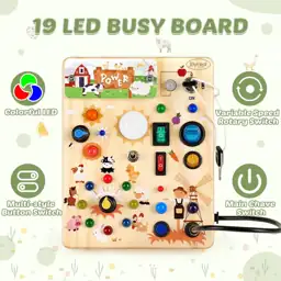 Joyreal Wooden Busy Board for… — Photo 2
