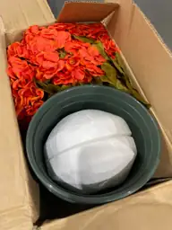 Artificial Geraniums, 2-Pack Potted Faux… — Photo 3