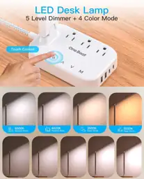 LED Desk Lamp, 10Ft Power… — Photo 2