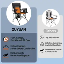 QUYUAN Heated Camping Chair, 20,000… — Photo 2