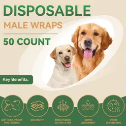 Disposable Dog Diapers Male, Absorbent… — Photo 2