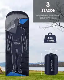 Lightweight Waterproof Sleeping Bag for… — Photo 2