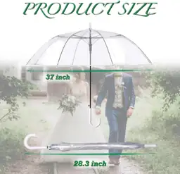50 Pack Clear Wedding Umbrellas… — Photo 2