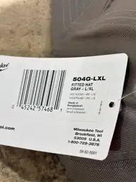 Large/Extra Large Gray Fitted Hat — Photo 4