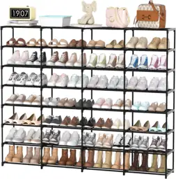 4-Row 8-Tier Tall Shoe Rack… — Photo 1