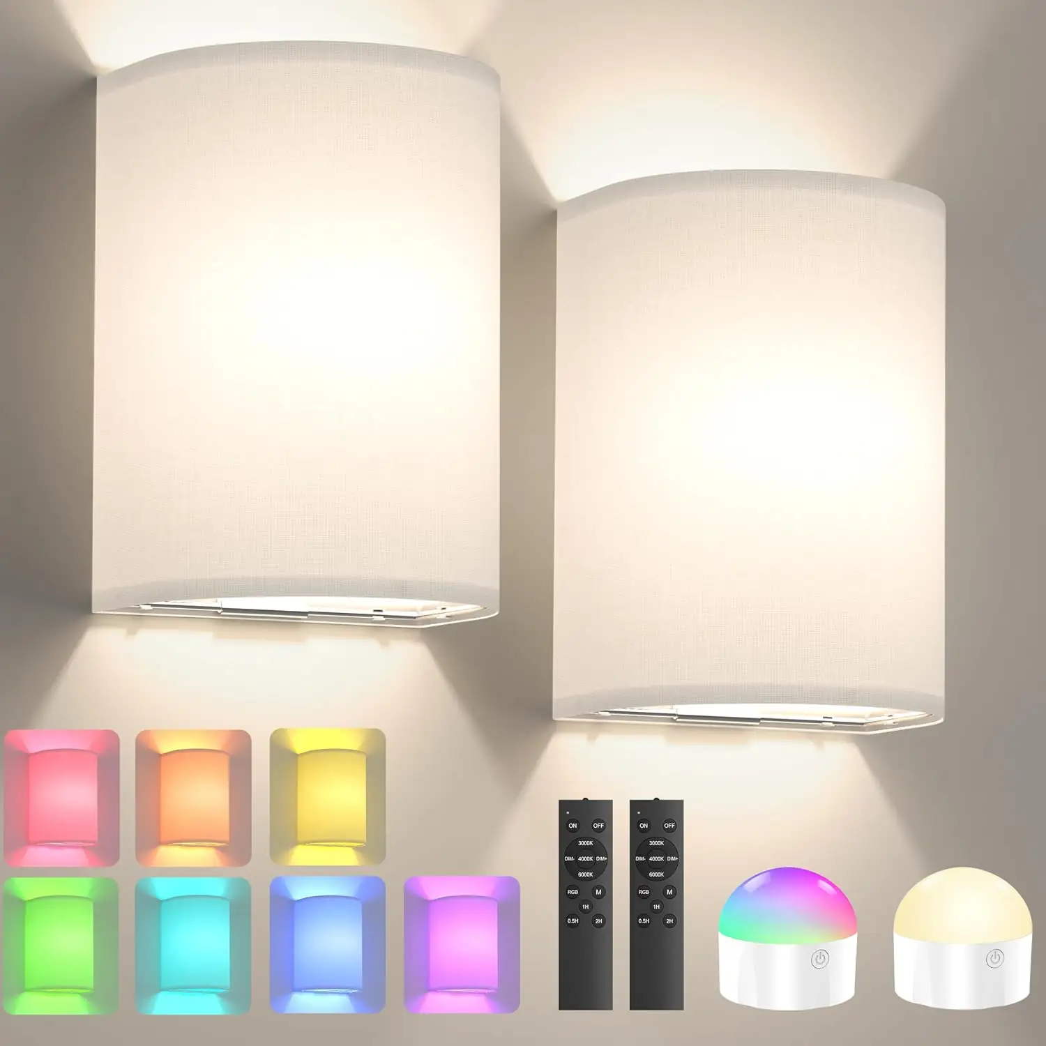 Battery Operated Wall Sconce Set… — Photo 1