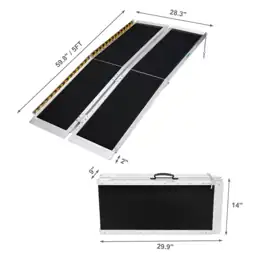 5 ft. Non-Skid Aluminum Folding… — Photo 2