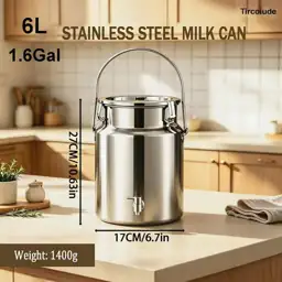 304 Stainless Steel Milk Can… — Photo 2