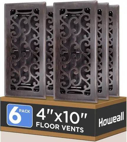Howeall 4x10 Floor Register 6… — Photo 1