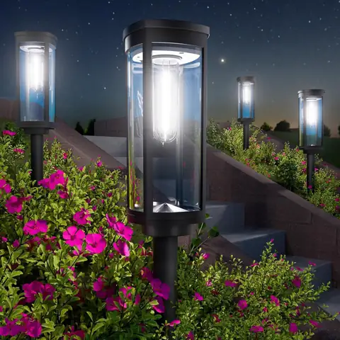BITPOTT Solar Walkway Lights, 8… — Photo 1