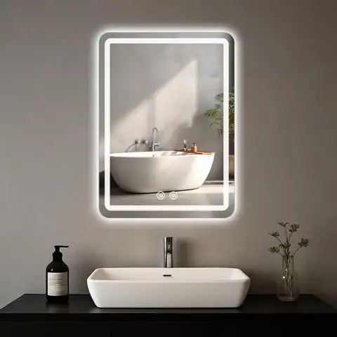 LED Bathroom Mirror 16x24 Anti-Fog… — Photo 1