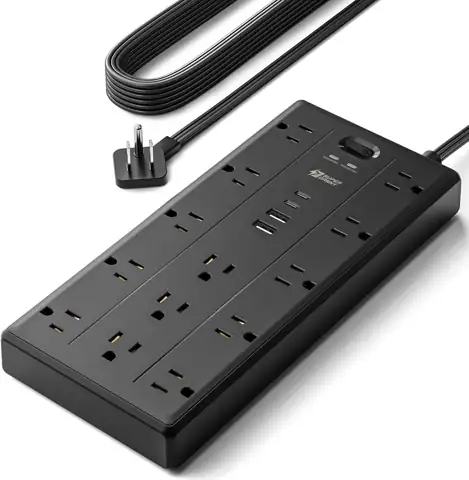 SUPERDANNY 10Ft Extension Cord with… — Photo 1
